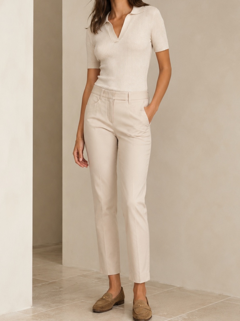 Brunello Cucinelli Beige Trousers 2